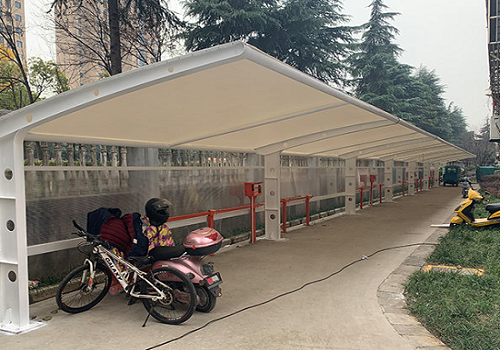 鋼膜結(jié)構(gòu)電動(dòng)車充電樁雨棚